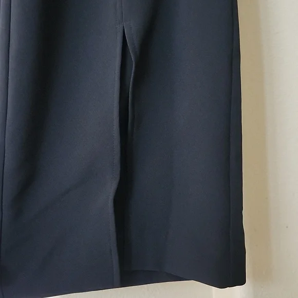 NWT MICHAEL MICHAEL KORS Front Bottom Slip Flare Dress Pants Black  Size 4 - Picture 7 of 9